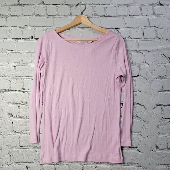 Vineyard Vines Tops - Vineyard Vines Pima Cotton Lilac Boat Neck Long Sleeve Tshirt Size M